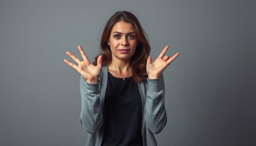 Osoba asertywnie broniąca się przed szantażem emocjonalnym w związku